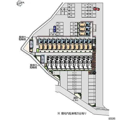 ★手数料０円★魚津市北鬼江２丁目　月極駐車場（LP）